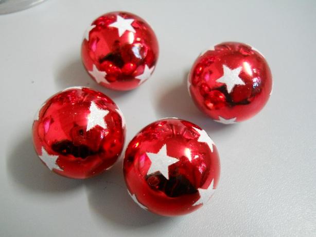 Palline di Natale dm. 3  - Sconti per Fioristi e Aziende - In vetro Conf. da 20 palline