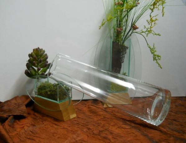 Vaso in vetro H 32 dm. 10 - Sconti per Fioristi e Aziende - Con beccuccio