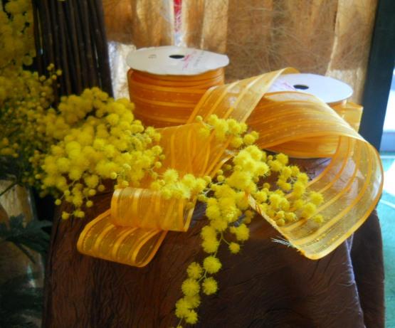 Nastro Organza Rigato H 45 - Sconti per Fioristi e Aziende - Rotolo da10 metri