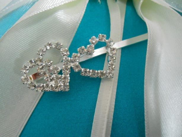 Cuori x 2 con strass conf. 2 pezzi Articolo per San Valentino - Sconti per Fioristi e Aziende