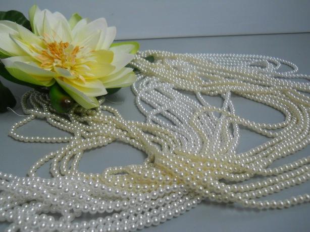 Collana di perle dm. 5 - Sconti per Fioristi e Aziende - lunga cm.135