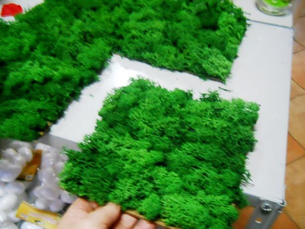 Pannello Moss cm.20 x 20  - Soluzione personalizzabile - per ogni esigenza d'arredo interno
