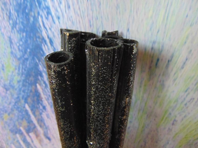 Canne Nere Glitterate x 8  H 150 - Sconti per Fioristi e Aziende - Dm. 2/3 cm.