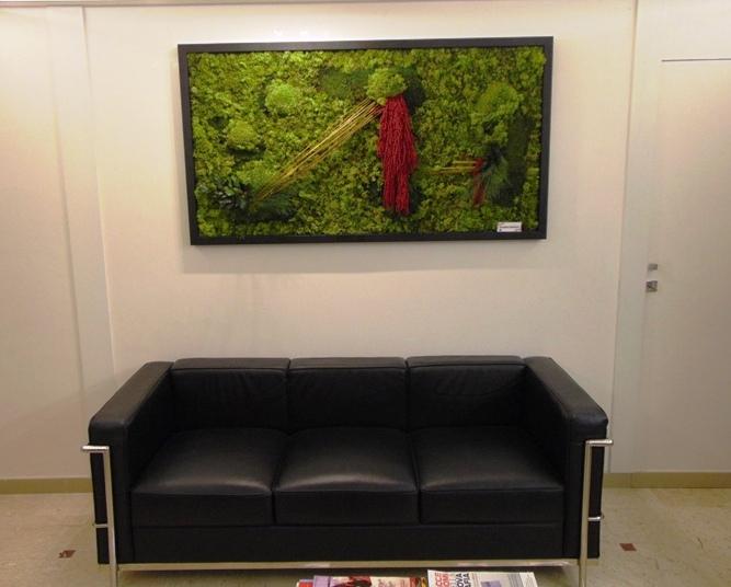 Quadro Vegetale Preservato Red Bridge   - Sconti per Fioristi e Aziende . - cm. 150 x 80