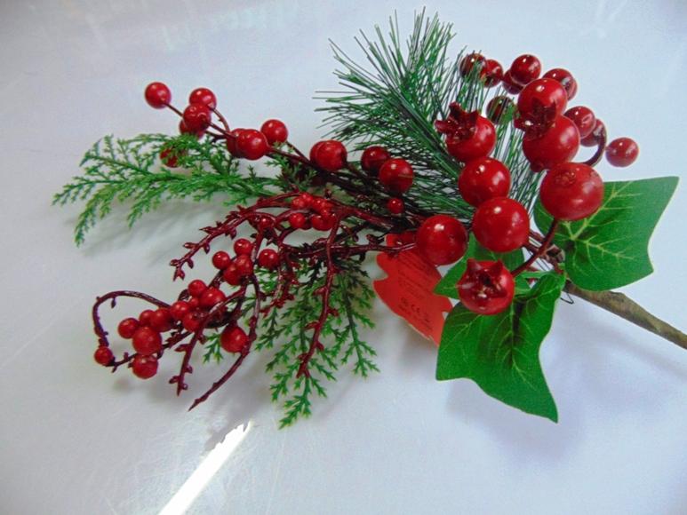 Pick Berry Red alto cm. 37 largo cm.18 - Sconti per Fioristi e Aziende
