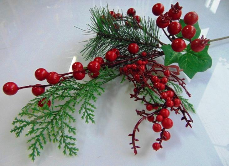 Pick Berry Red alto cm. 37 largo cm.18 - Sconti per Fioristi e Aziende