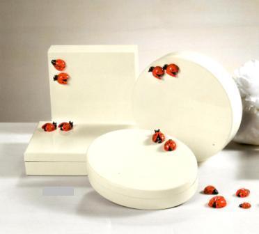 Coccinelle Rosse mm. 20 con adesivo in legno - conf. 120  pz. - Sconti per Fioristi e Aziende
