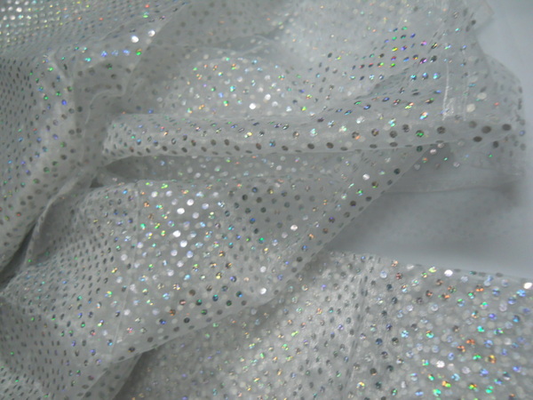 Telo Organza con Paillettes  - Sconti per Fioristi e Aziende - Misura H 150 x 300