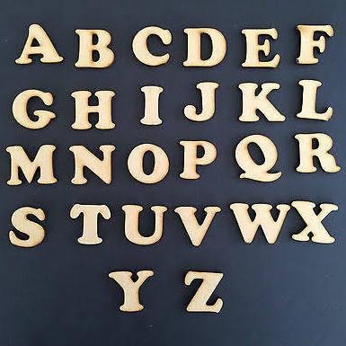 Lettere Alfabeto H 2,5 in legno  da 135 lettere - Sconti per Fioristi e Aziende