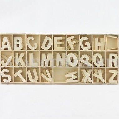 Lettere Alfabeto H 2,5 in legno  da 135 lettere - Sconti per Fioristi e Aziende