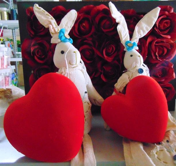 Cuore Bombato Vellutato in 2 misure - Sconti per Fioristi e Aziende