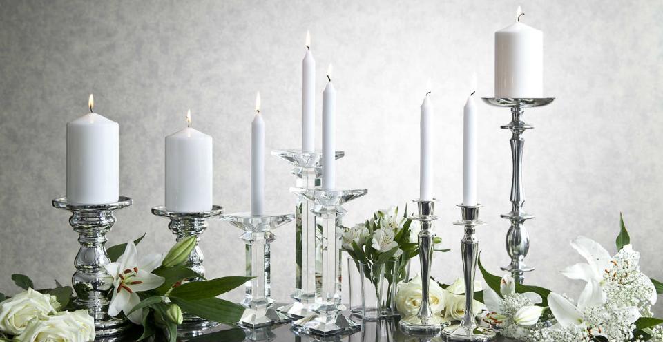 Candela Stearica H 25 dm.2,5 - Sconti per Fioristi e Aziende - Bianca da 10 candele