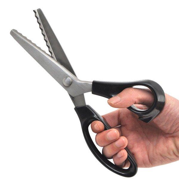 Forbice dentata zig zag taglia nastri in acciaio temprato - Sconti per Fioristi e Aziende