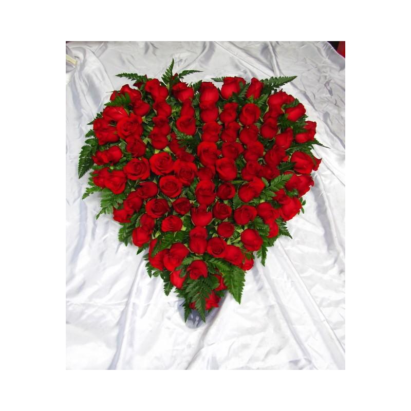 Cuore Aperto Ydro a Goccia - Sconti per Fioristi e Aziende - Misura cm. 80 x 50