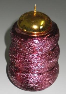 Porta Tea Light x 3 ametista in ceramica e 2 toni - Sconti per Fioristi e Aziende