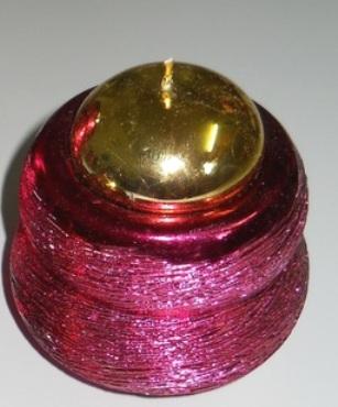 Porta Tea Light x 3 ametista in ceramica e 2 toni - Sconti per Fioristi e Aziende