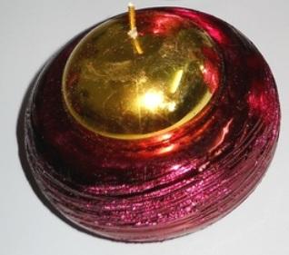 Porta Tea Light x 3 ametista in ceramica e 2 toni - Sconti per Fioristi e Aziende