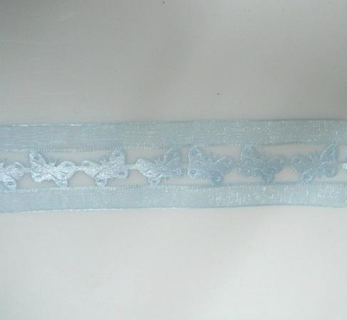Nastro Farfalle H 38 x 10 mt in Organza Fustellata - Sconti per Fioristi e Aziende