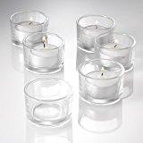 Porta tea light vetro dm. 5,5 H 2,5 - Sconti per Fioristi e Aziende