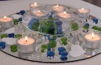 Porta tea light vetro dm. 5,5 H 2,5 - Sconti per Fioristi e Aziende
