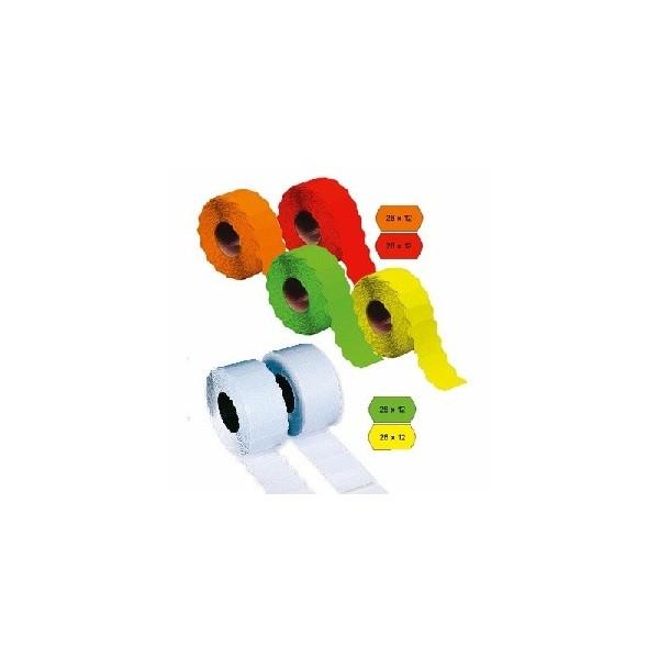 Etichette adesive per prezzatrici colorate mm. 20 x 10 - Sconti per Fioristi e Aziende