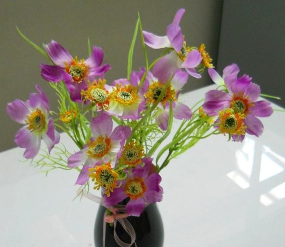 Cosmos Bouquet x 5 in poliester - Sconti per Fioristi e Aziende