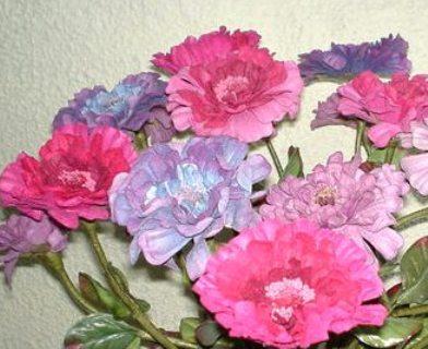 Zinnia Velvet Singola H 80  - Sconti per Fioristi e Aziende . -  In poliestere