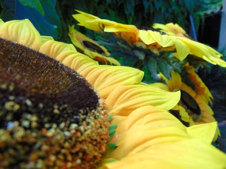 Girasole Artificiale x 3 H 95 - Sconti per Fioristi e Aziende . - stelo grosso