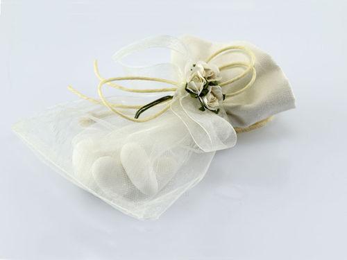 Sacchetto Portaconfetti  cm.10 x 7 in Organza con tirante - Sconti per Fioristi, Bomboniere, Wedding e Aziende