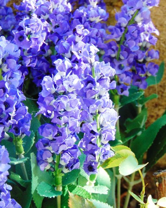 Lavanda Bush x 7 in poliester - Sconti per Fioristi e Aziende