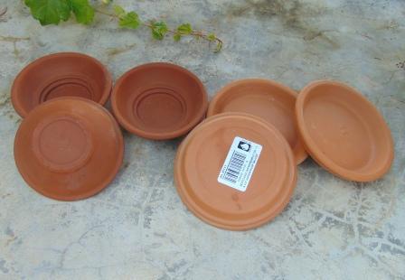 Piattino Terracotta dm. 11  - Sconti per Fioristi e Aziende - Misura Dm. 11 H 2