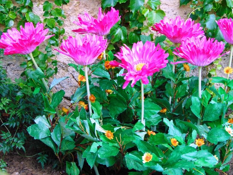Gerbera Large Artificiale H 75 in poliestere - Sconti per Fioristi e Aziende .
