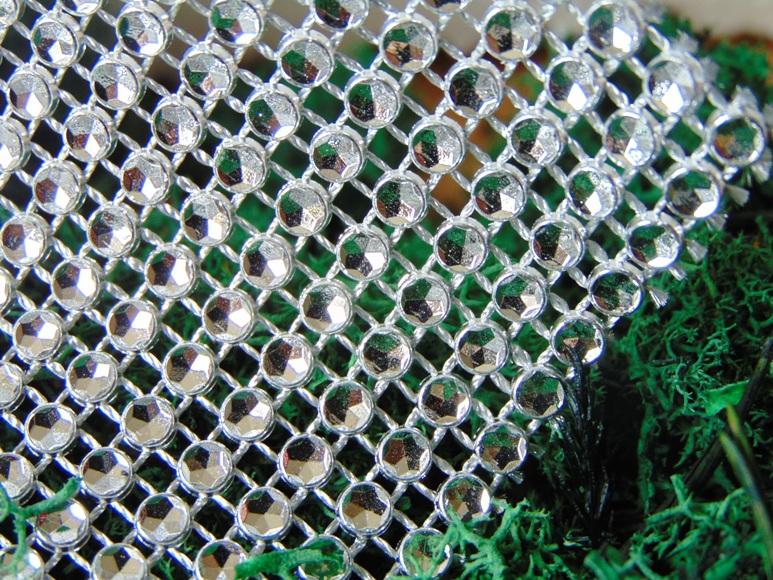 Runner Strass H 26  cm. 240 in 50 file - Sconti per Fioristi e Aziende