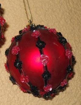 Palline di Natale dm. 8  - Sconti per Fioristi e Aziende - Meridian Rosse decorate