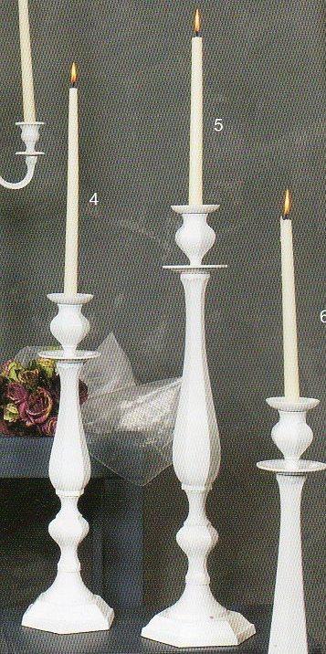 Candelabri Bianchi Singoli H 55 -70 - 90 - Sconti per Fioristi e Aziende