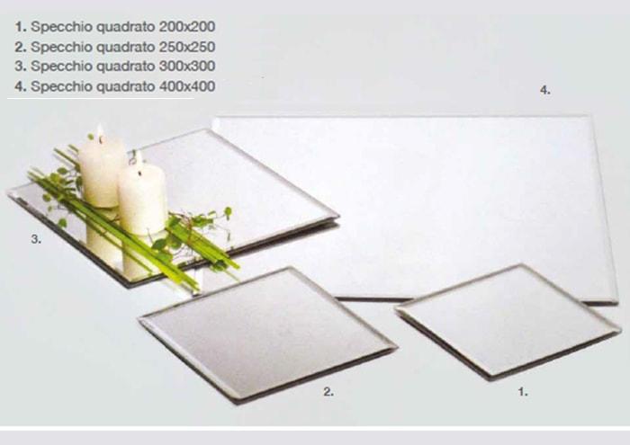 Specchio quadrato 32x32 - Sconti per Fioristi e Aziende - Molato per matrimoni