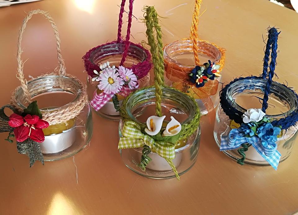 Porta tea light in vetro H 4,5 dm. 6,5 - Sconti per Fioristi e Aziende