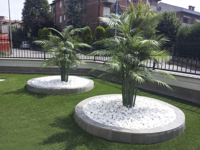 Areca Palm H 220 in vaso - Sconti per Fioristi e Aziende . - Artificiale con 3976 foglie