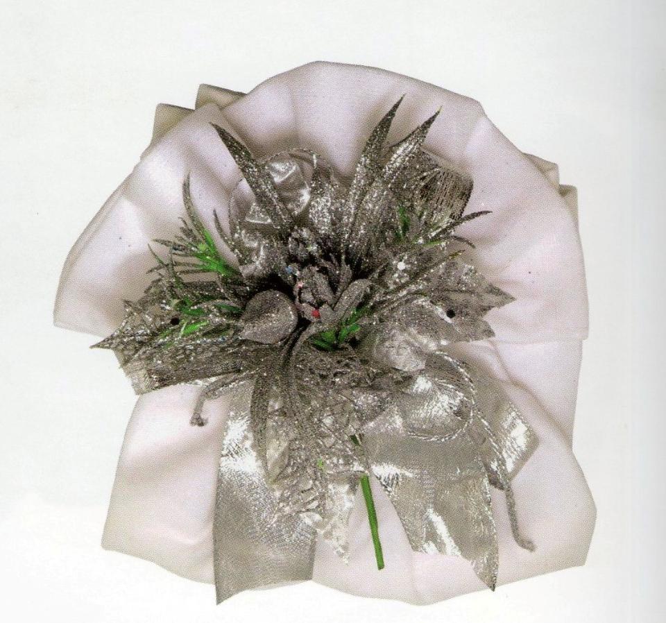 Porta Panettone in panno cm. 45 x 45 - Sconti per Fioristi e Aziende - con tirante e decoro