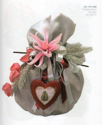 Cuori in metallo cm. 10 x 9 Rosso e Argento Articolo per S. Valentino - Sconti per Fioristi e Aziende