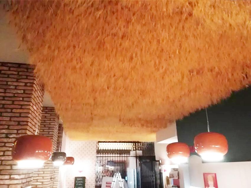 Soffitto Spighe di grano preservate a metro quadrato per Ristoranti, Hotels e Resort