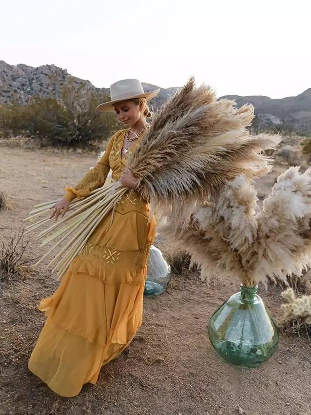 Pampas Naturale H 170  - Sconti per Fioristi e Aziende - Sbiancato ciuffo large