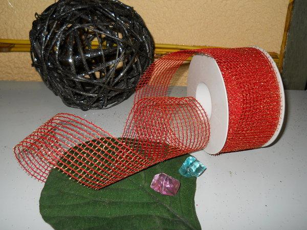 Nastro Rete Lamé Bicolor - Sconti per Fioristi e Aziende - mm. 50 x 50 mt.