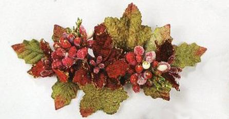 Tralcio Sorriso Poinsettia  - Sconti per Fioristi e Aziende - Cm. 14 o cm 23 animato