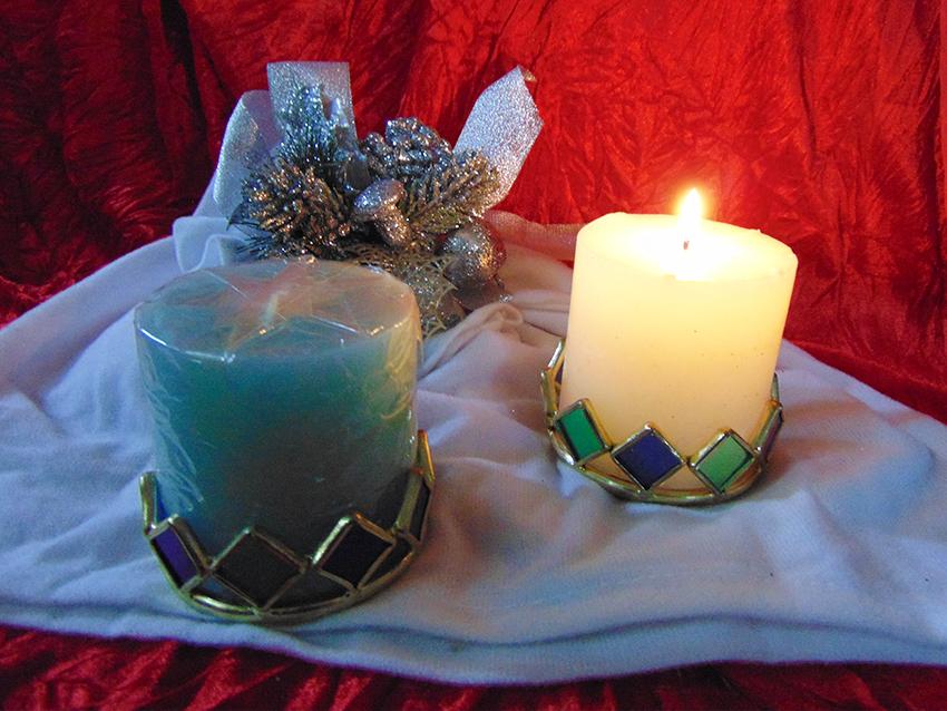 Moccolo con cerchietto e pietre dure in 4 colori - Sconti per Fioristi e Aziende