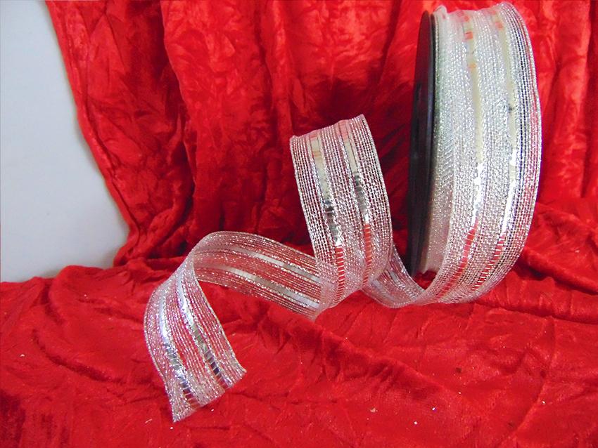 Nastro Liston Argento - Sconti per Fioristi e Aziende - H 35 x 25 mt.