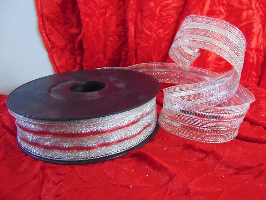 Nastro Liston Argento - Sconti per Fioristi e Aziende - H 35 x 25 mt.