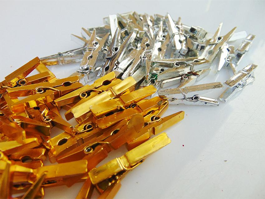 Mollettine x 36 Metallizzate - Sconti per Fioristi e Aziende - Oro e Argento