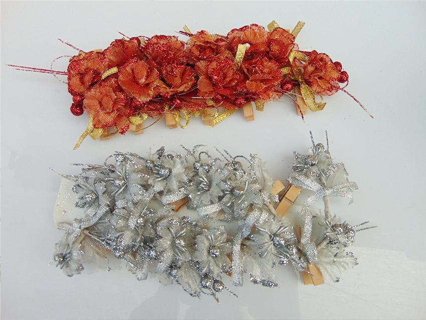 Mollette Roselline x 12 - Sconti per Fioristi e Aziende - Colori diversi