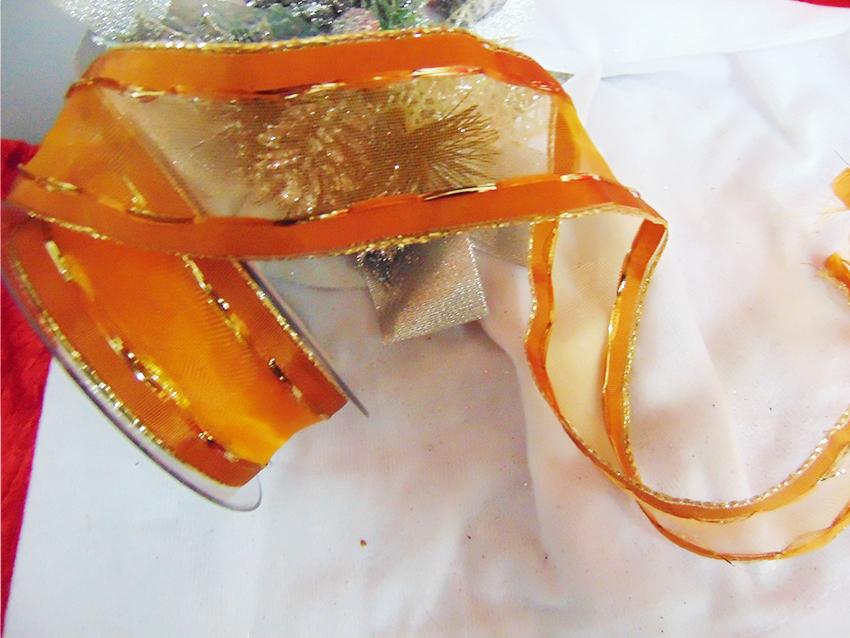 Nastro Organza Rigato Oro H 50 x 25 mt. - Sconti per Fioristi e Aziende